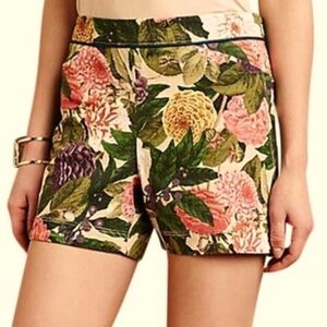 Anthropologie Elevenses Ranunculus Bloom Shorts - Botanical - Floral